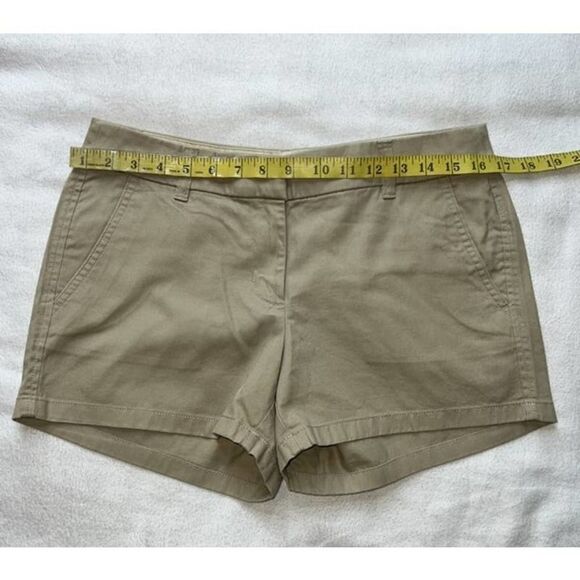 J.Crew Khaki Flat Front Shorts-4 - Picture 7 of 8
